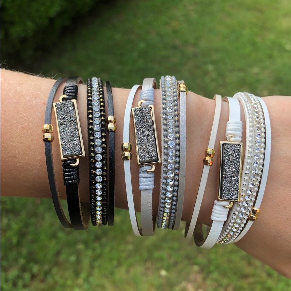 Boutique top sell out ER DRUZY BAR MULTI-STRAND MAGNETIC BRACELET
